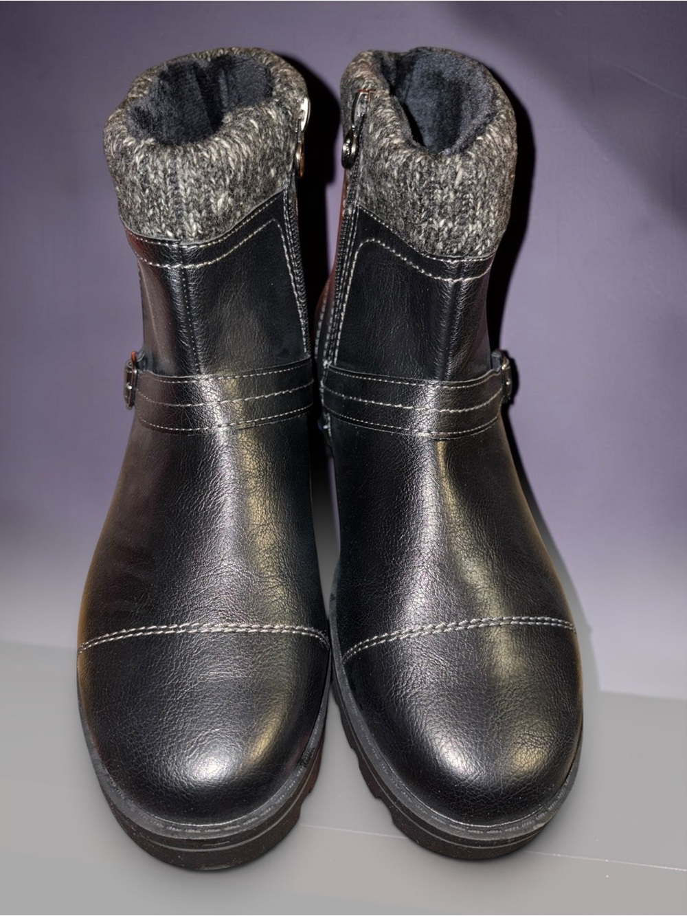 JSport by Jambu Violet Black Ankle Boots - Picture 3 of 6